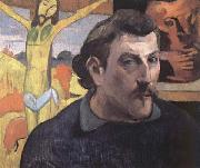 Paul Gauguin Self-Portrait with Yellow Christ oil painting artist